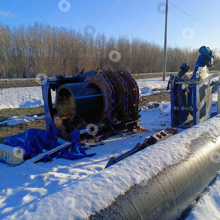 Скачать Оборудование для бурения в городской среде. фотосток Ozero