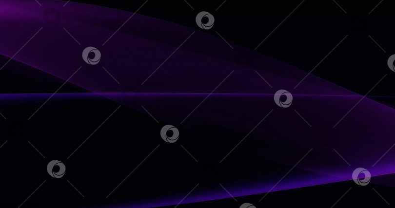 Скачать Абстрактный черный фон с динамичными фиолетово-сиреневыми 3d-линиями. фотосток Ozero