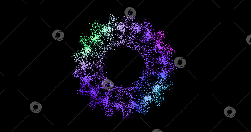 Скачать Абстрактная технология розовый, сиреневый, фиолетовый, сферический фон, выполненный из линий и точек, частиц. фотосток Ozero