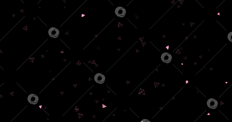 Скачать Абстрактный геометрический фон для видео, розовые треугольники d и шестиугольники из частиц. режим наложения, режим наложения, фотосток Ozero