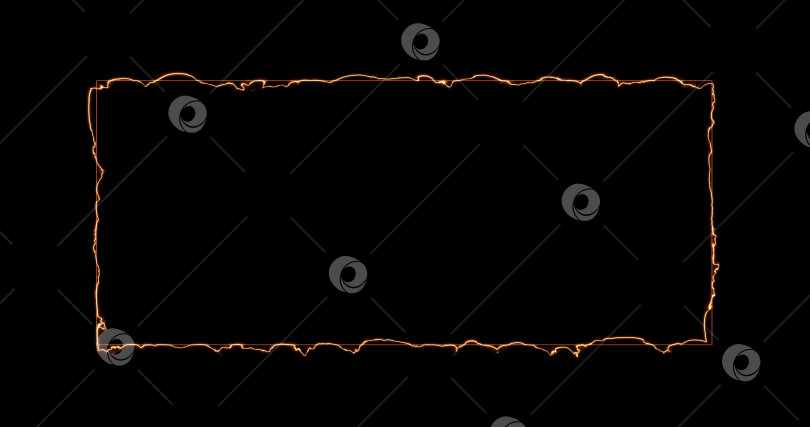 Скачать Прямоугольник, рамка из энергии, неон, дым. оранжевый, красный прямоугольник на черном фоне. 3d-изображение Постепенно появился неоновый энергетический квадрат и постоянное мерцание в прямоугольнике фотосток Ozero