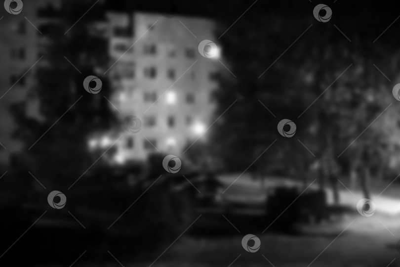 Скачать Размытый фоновый свет в темном черно-белом цвете фотосток Ozero