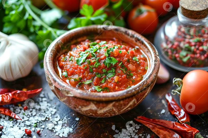 Скачать Приправа грузинской и абхазской кухни аджика. Искусственный интеллект сгенерирован фотосток Ozero