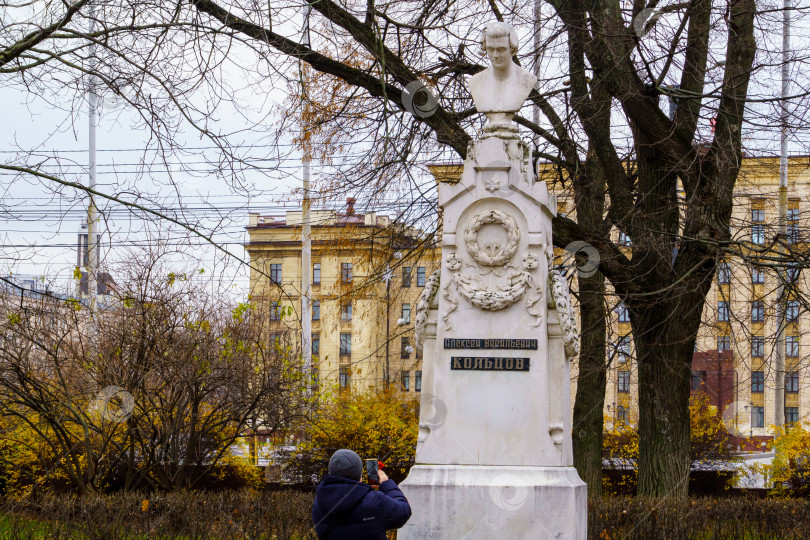 Скачать Памятник А.В. Кольцову. Кольцовский сквер. Воронеж фотосток Ozero