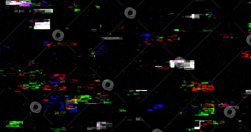 Скачать цветовой шум без сигнала. Ошибка сбоя при повреждении видео. Плохая помеха. Сломанная антенна. Искажения и мерцание аналогового телевизионного сигнала. Вертикальные цветные полосы. фотосток Ozero