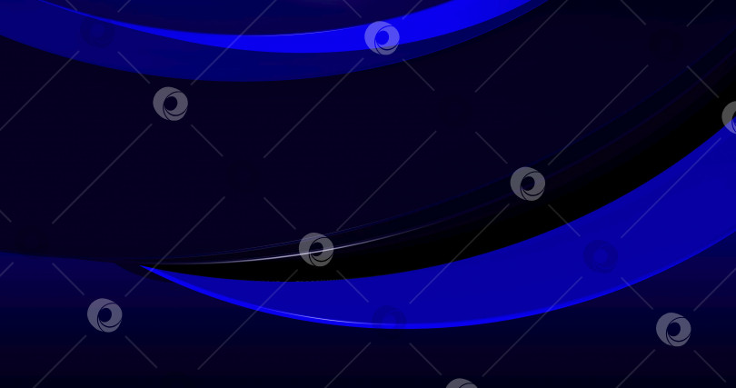 Скачать Абстрактный синий фон с динамичными синими 3d-линиями. Современные обои, заставка, место для копирования. цифровой фон 3d-изображения. фотосток Ozero