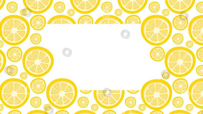 Скачать Лимонный прямоугольный фон с местом для текста фотосток Ozero