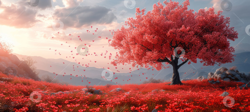 Скачать Розовое дерево сакуры в цвету фотосток Ozero