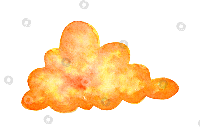 Скачать Оранжевое облако фотосток Ozero