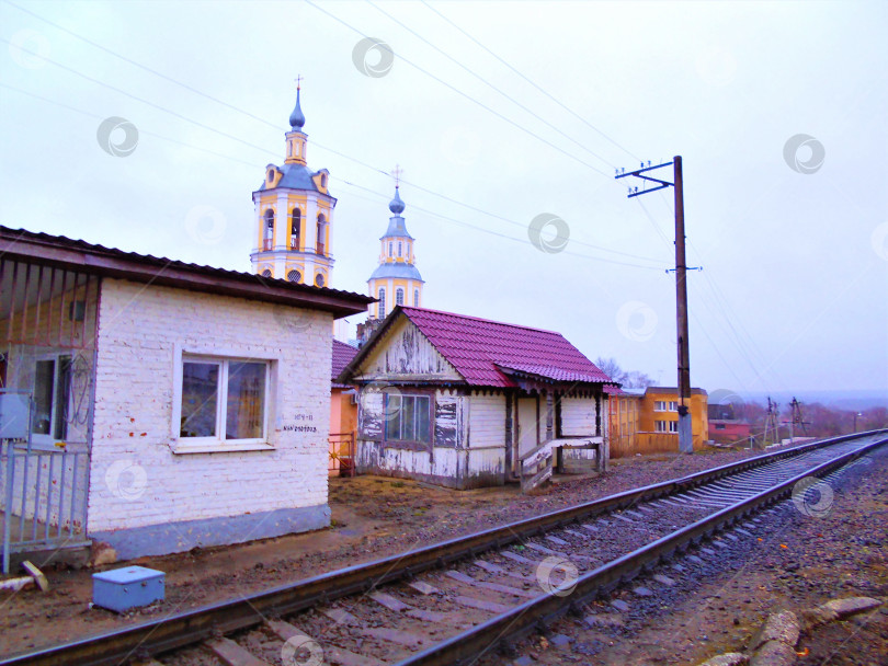 Скачать Железная дорога в Козельске фотосток Ozero