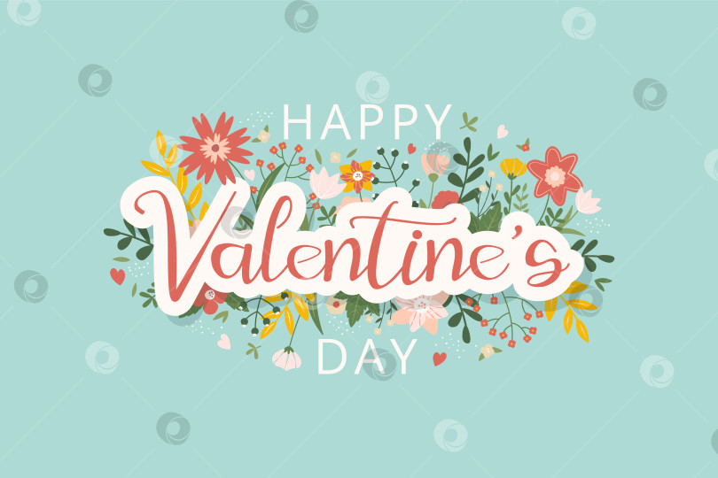 Скачать Поздравительная открытка С Днем Святого Валентина фотосток Ozero