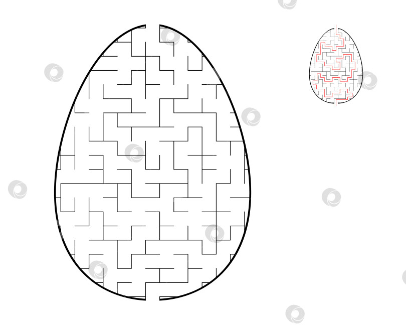 Скачать Головоломка-лабиринт. Лабиринт в форме яйца. Развлечение для детей и взрослых фотосток Ozero