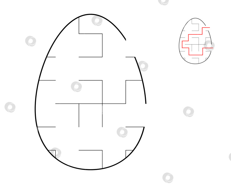 Скачать Головоломка-лабиринт. Лабиринт в форме яйца. Развлечение для детей и взрослых фотосток Ozero