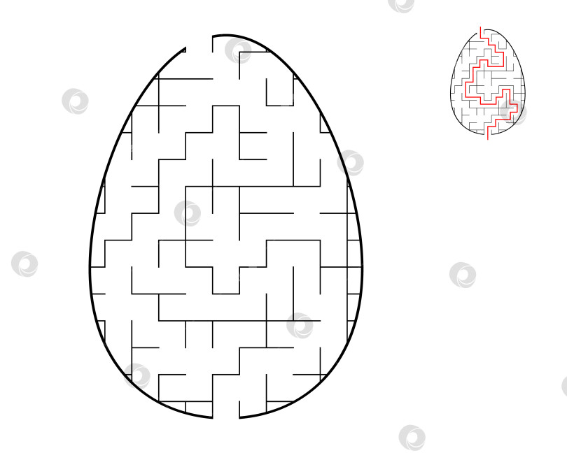 Скачать Головоломка-лабиринт. Лабиринт в форме яйца. Развлечение для детей и взрослых фотосток Ozero