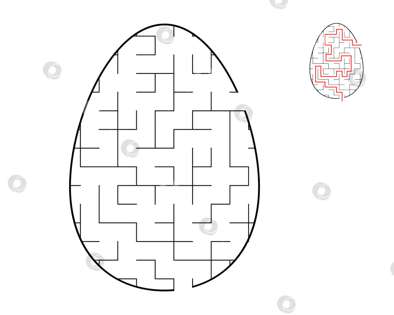 Скачать Головоломка-лабиринт. Лабиринт в форме яйца. Развлечение для детей и взрослых фотосток Ozero