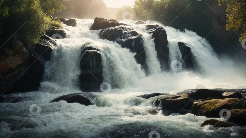 Скачать Струящийся водопад фотосток Ozero