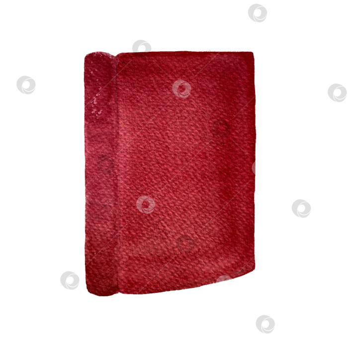 Скачать Акварельная рисованная иллюстрация из красной книги, выделенная на белом фоне фотосток Ozero