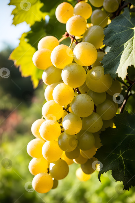 Скачать собирайте гроздья белого винограда в саду фотосток Ozero