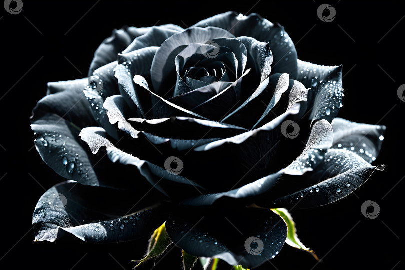 Скачать черная роза на черном фоне крупным планом фотосток Ozero