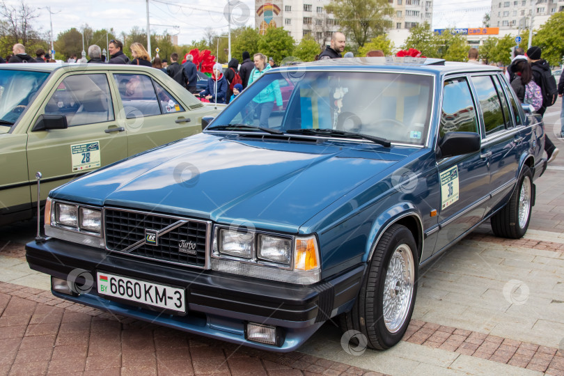 Скачать Беларусь, Минск - 16 мая 2023 года: Винтажный автомобиль Volvo фотосток Ozero