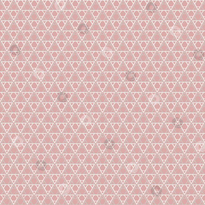 Скачать Бесшовный фон с геометрическими винтажными линиями в розовых и белых пастельных тонах. Простой графический дизайн, модная геометрия в скандинавском стиле. фотосток Ozero