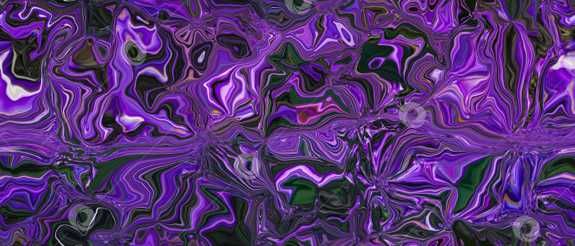 Скачать Абстрактный бесшовный фон с зигзагом и волнами в сиреневых, фиолетовых и черных тонах. Художественная обработка изображения, созданная по фотографии violet crocuses. Красивый многоцветный узор для дизайна фотосток Ozero