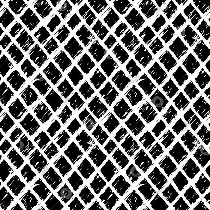 Скачать Набор бесшовных узоров с ромбом мазка кисти, векторная графика размером 1000х1000 пикселей. фотосток Ozero