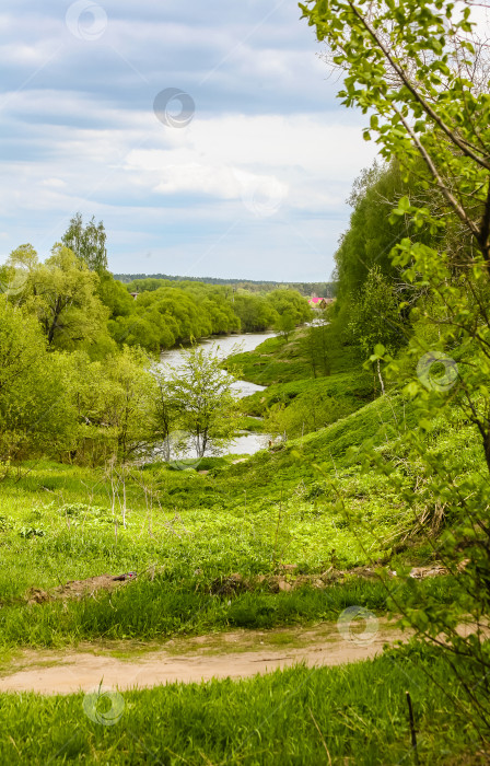 Скачать Россия, Киржач, река, солнечный день фотосток Ozero