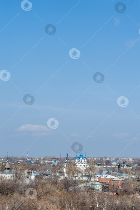 Скачать Муром. Вид сверху. Весенний городской пейзаж. фотосток Ozero