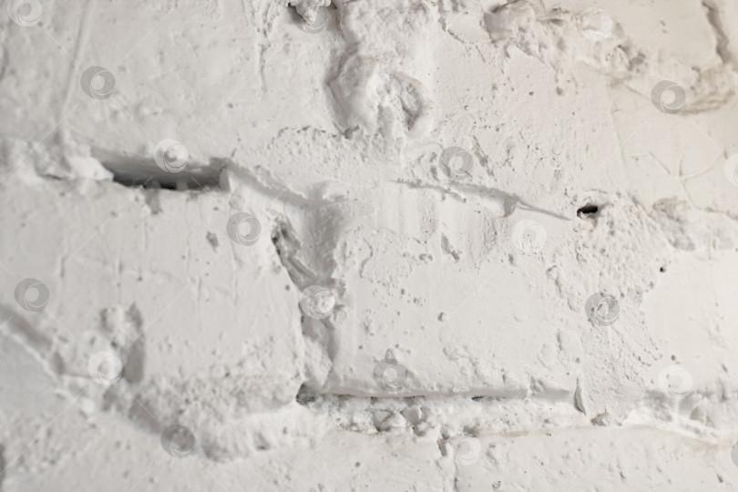 Скачать Белая старая кирпичная стена, фон или текстура фотосток Ozero