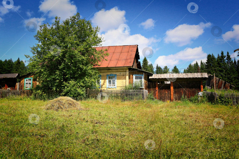 Скачать деревянный сельский дом в России фотосток Ozero