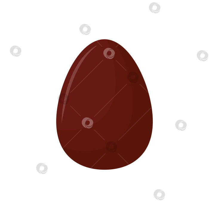 Скачать Шоколадное яйцо на белом фоне. фотосток Ozero