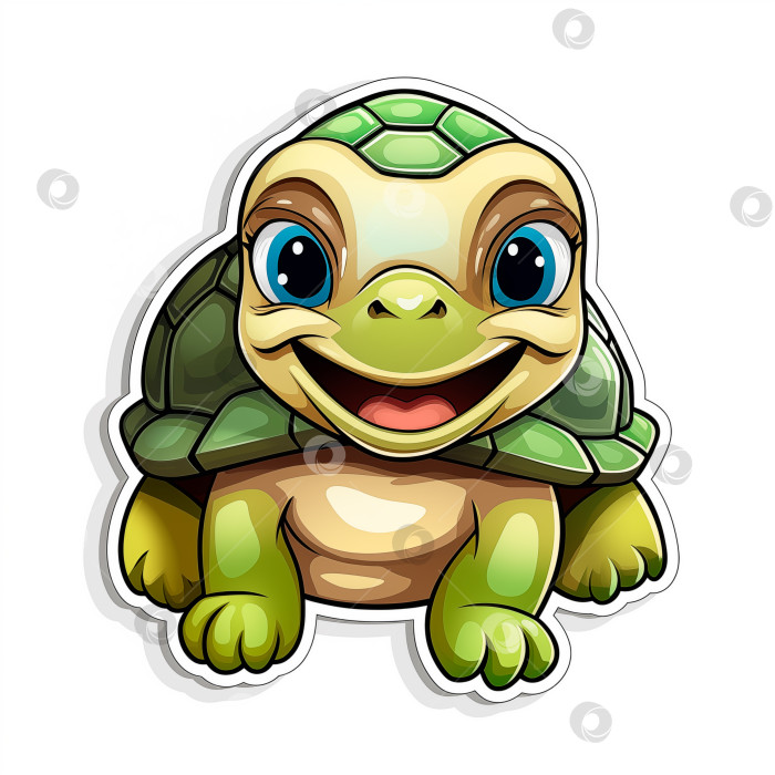 Скачать Иллюстрация с милой черепахой фотосток Ozero