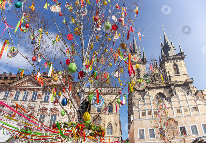 Скачать Пасхальная елка в Праге фотосток Ozero