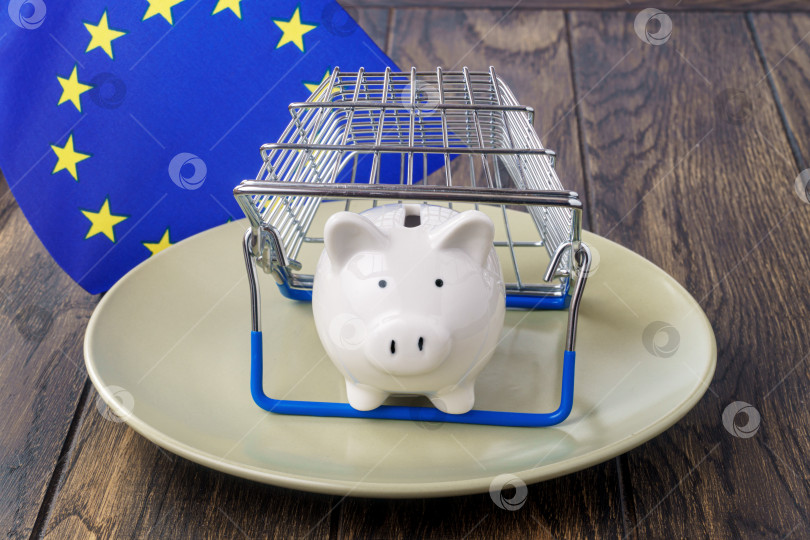 Скачать Продовольственная инфляция в концепции Европейского союза фотосток Ozero