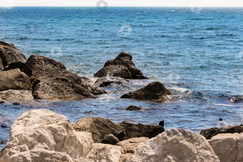 Скачать Камни на морском берегу. фотосток Ozero