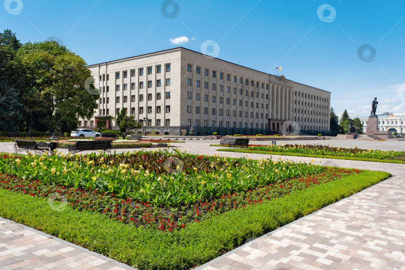 Скачать Площадь Ленина в городе Ставрополе, Россия - 23.06.2023 фотосток Ozero