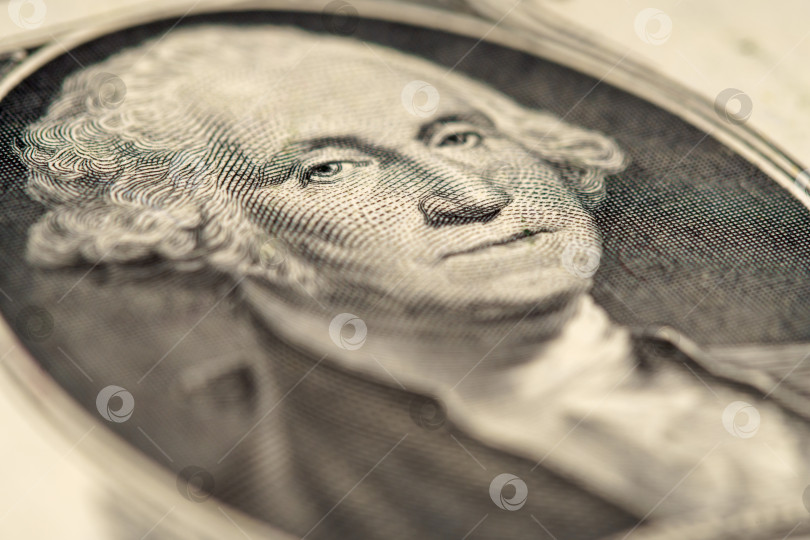 Скачать Джордж Вашингтон на 1-долларовой банкноте фотосток Ozero