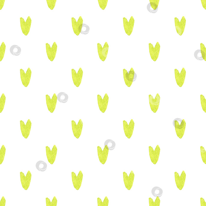 Скачать бесшовный акварельный узор. зеленые листья на белом фоне. фотосток Ozero