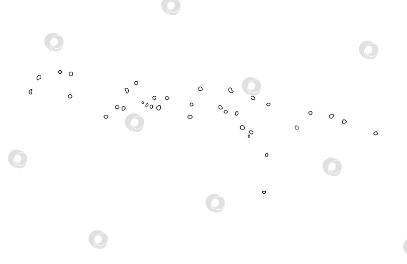 Скачать Векторный изолированный значок упрощенной иллюстрации с силуэтом Федеративных Штатов Микронезии на карте в виде черной линии. Белый фон фотосток Ozero