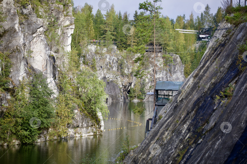 Скачать Парк отдыха горная рускеала, мраморный карьер, Карелия. фотосток Ozero