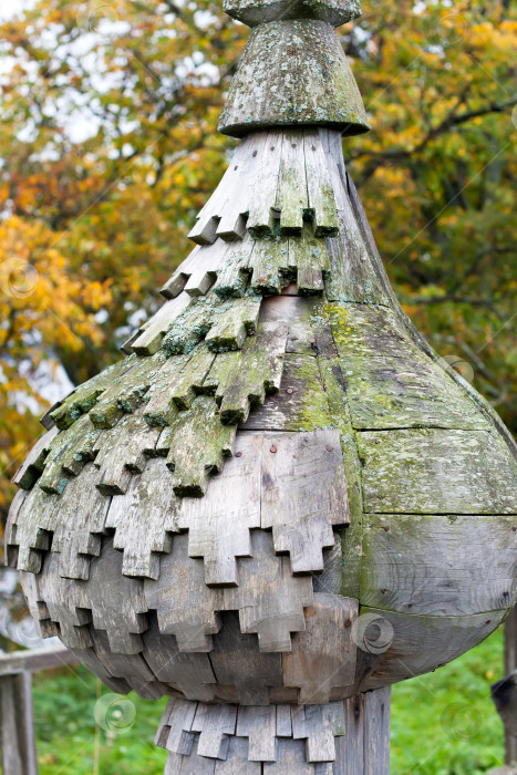 Скачать Деревянный луковичный купол фотосток Ozero