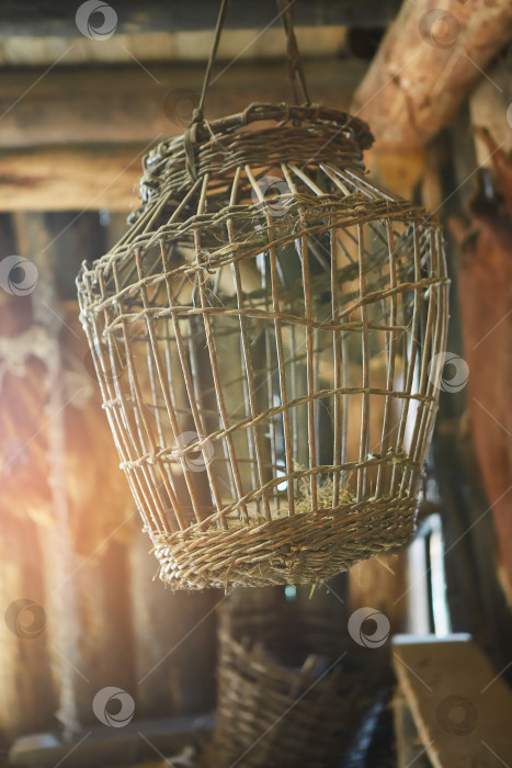 Скачать Старинные средневековые плетеные корзины. фотосток Ozero