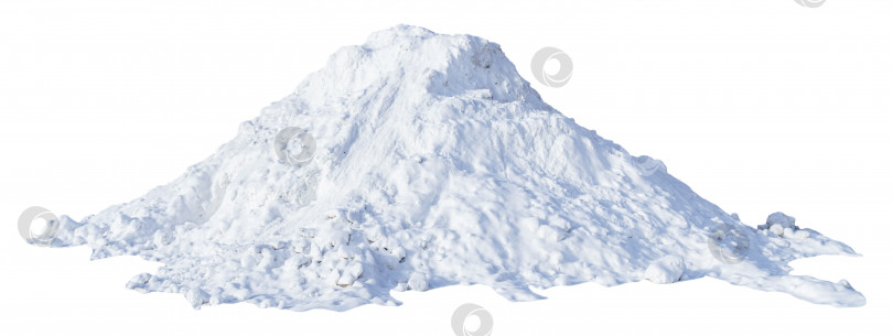 Скачать Большая куча снега, изолированная фотосток Ozero