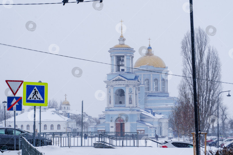 Скачать Покровский собор в снегопад. Воронеж фотосток Ozero