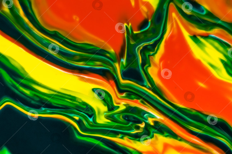 Скачать Абстрактный фон из разноцветных красок в воде крупным планом макрос фотосток Ozero