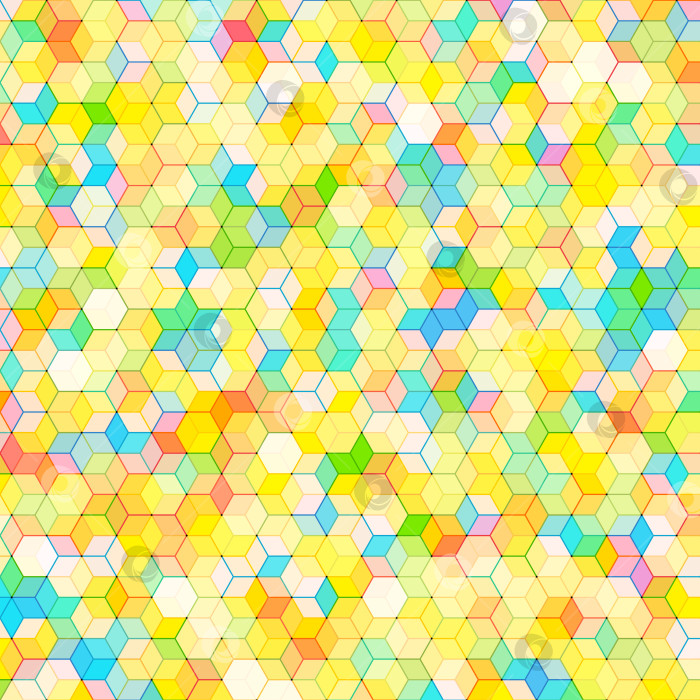 Скачать Абстрактный фон с красочными шестигранными многоугольниками фотосток Ozero