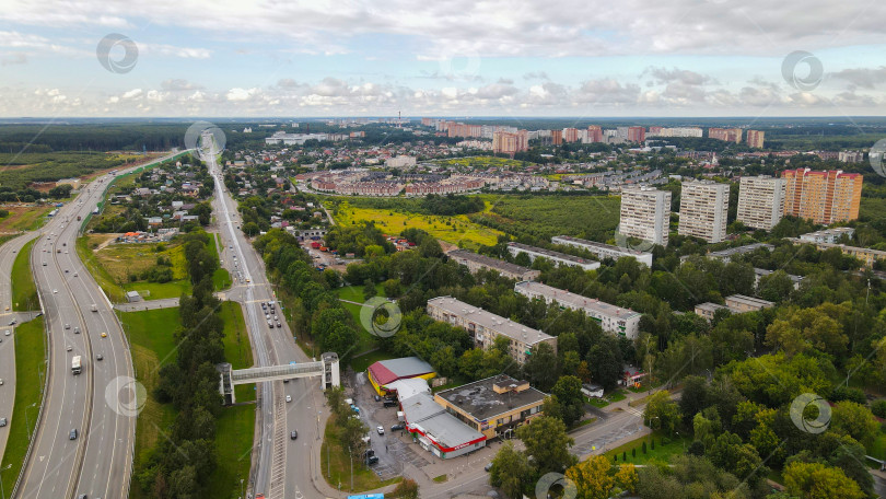 Скачать Вид с дрона на Новую Москву фотосток Ozero