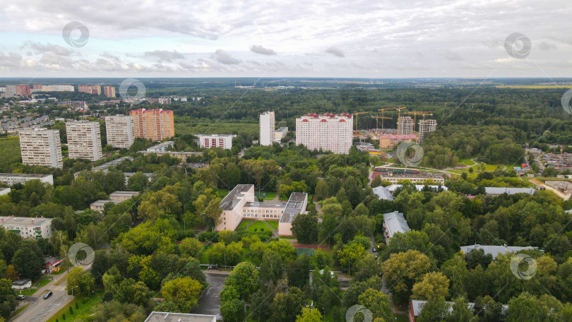 Скачать Вид сверху на территорию Новой Москвы фотосток Ozero