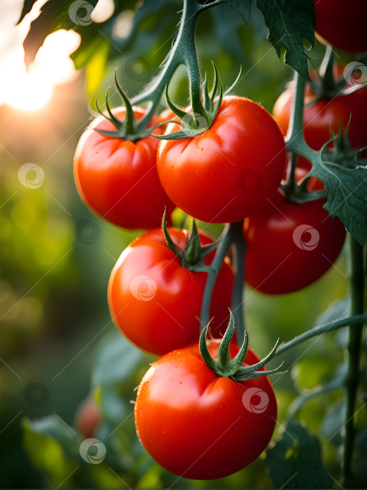 Скачать созревающие помидоры на грядке фотосток Ozero